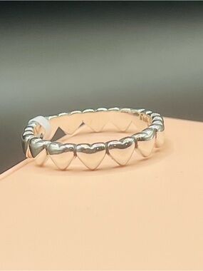 Pandora Row of Hearts Ring, Sterling Silver 925, size: 58/ 8.5
